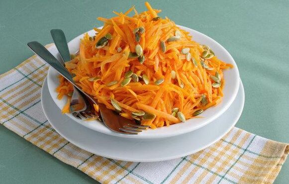 Autumn salad based on pumpkin seeds helps prostatitis